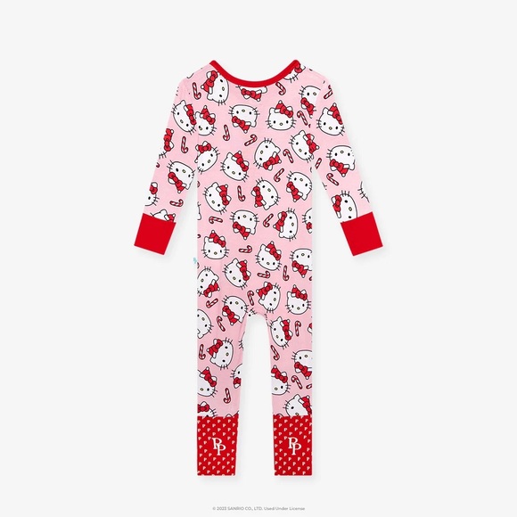 POSH PEANUT X HELLO KITTY CANDY CANE MEDLEY CONVERTIBLE PAJAMAS - Picture 2 of 9